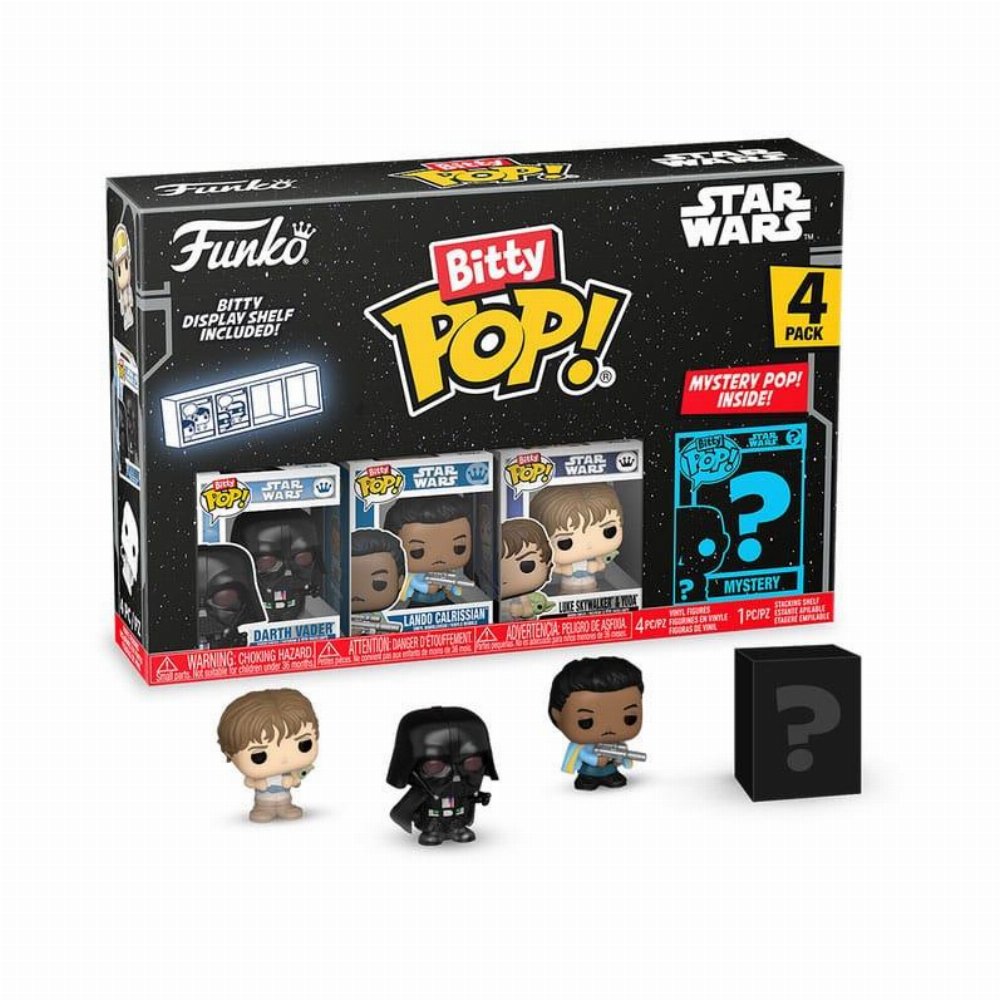 Funko Bitty POP! Star Wars – Darth Vader, Lando Calrissian, Luke Skywalker & Chase Mystery 4-Pack Φιγούρες