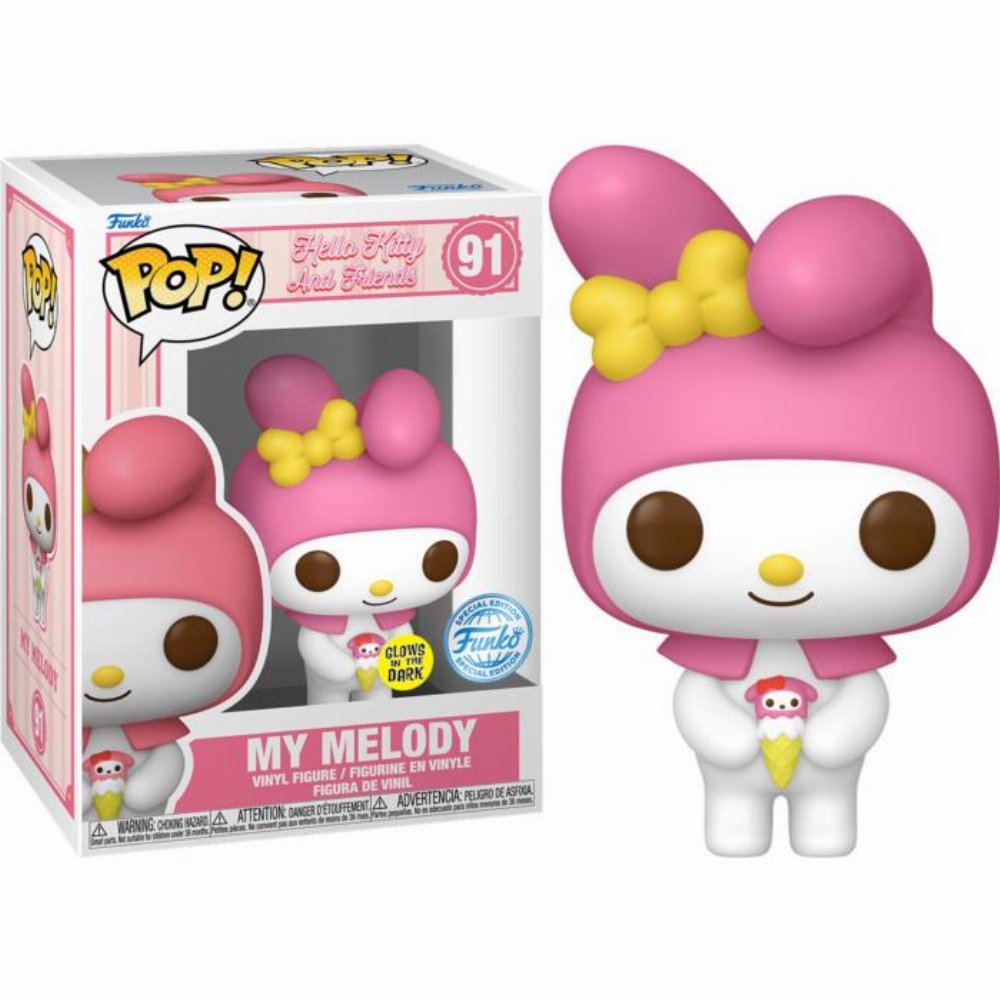 Φιγούρα Funko POP! Sanrio: Hello Kitty and Friends – My Melody (GITD) #91 (Exclusive)