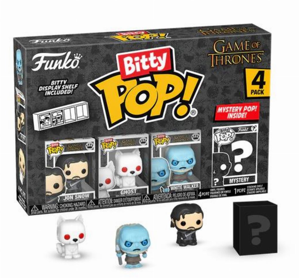 Funko Bitty POP! Game of Thrones - Jon Snow, Ghost, White Walker & Chase Mystery 4-Pack Φιγούρες