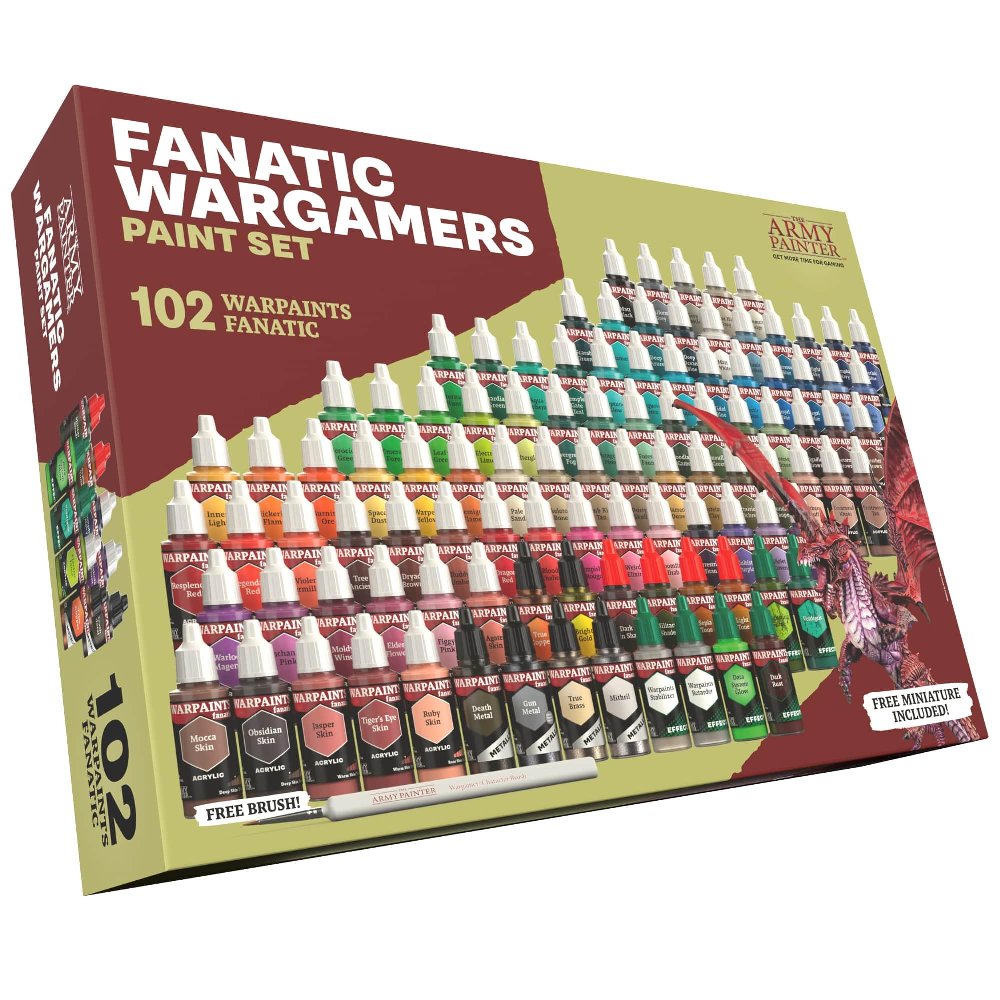 The Army Painter – Warpaints Fanatic: Wargamers Paint Set (102 Colours)