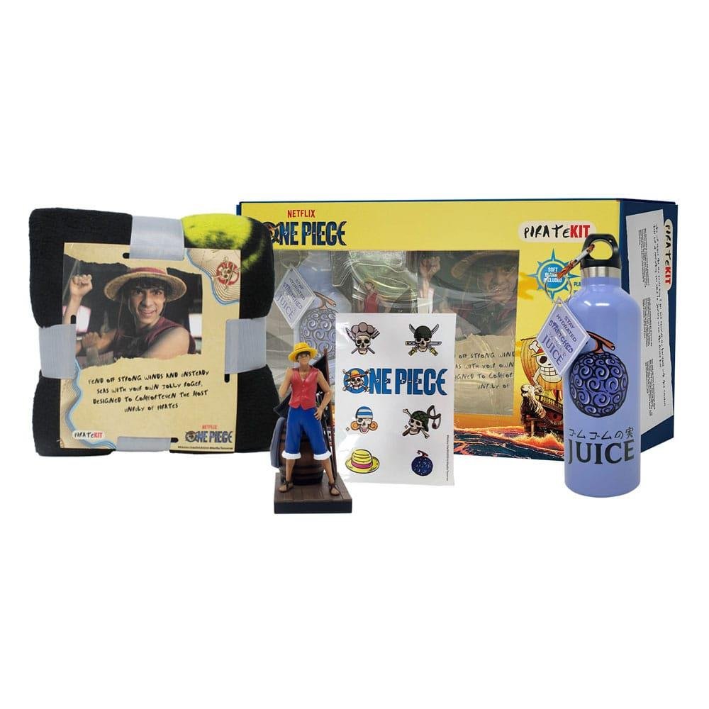 One Piece – Netflix & Chill Σετ Δώρου (Φιγούρα, Μπουκάλι, Κουβέρτα, Αυτοκόλλητα)