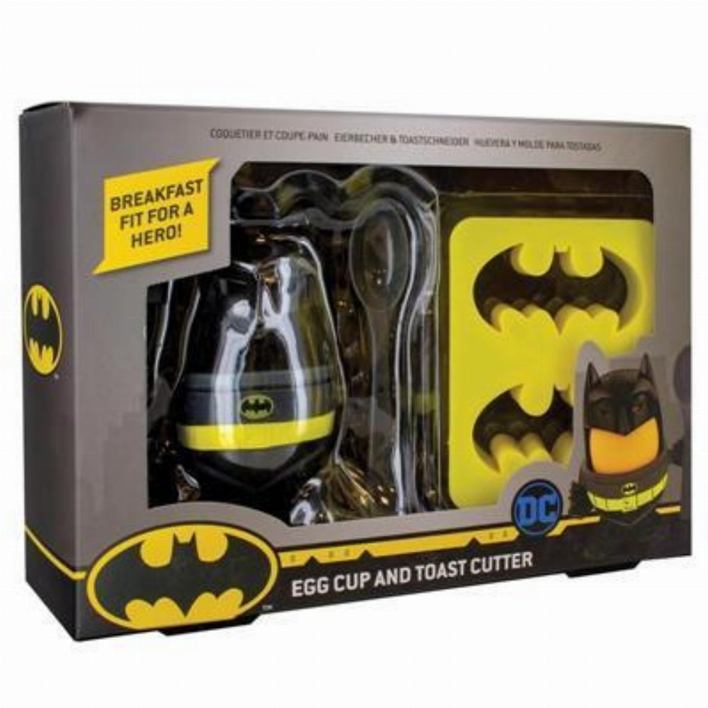 DC Comics – Batman Σετ Δώρου (Αυγοθήκη, Κουτάλι & Toast Cutter)