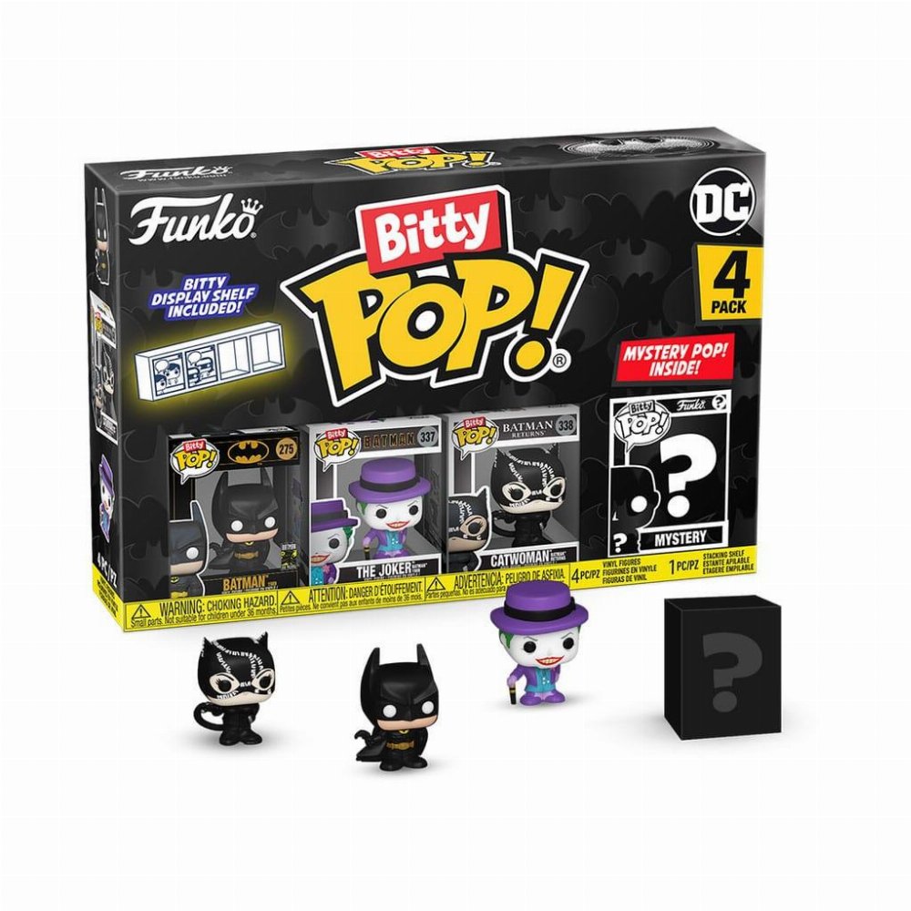 Funko Bitty POP! DC Comics – Batman, The Joker, Catwoman & Chase Mystery 4-Pack Φιγούρες