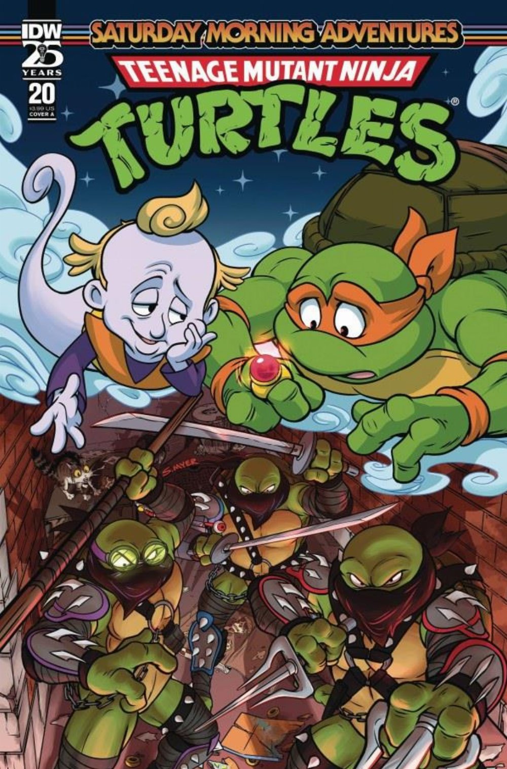 Τεύχος Κόμικ Teenage Mutant Ninja Turtles Saturday Morning Adventures #20