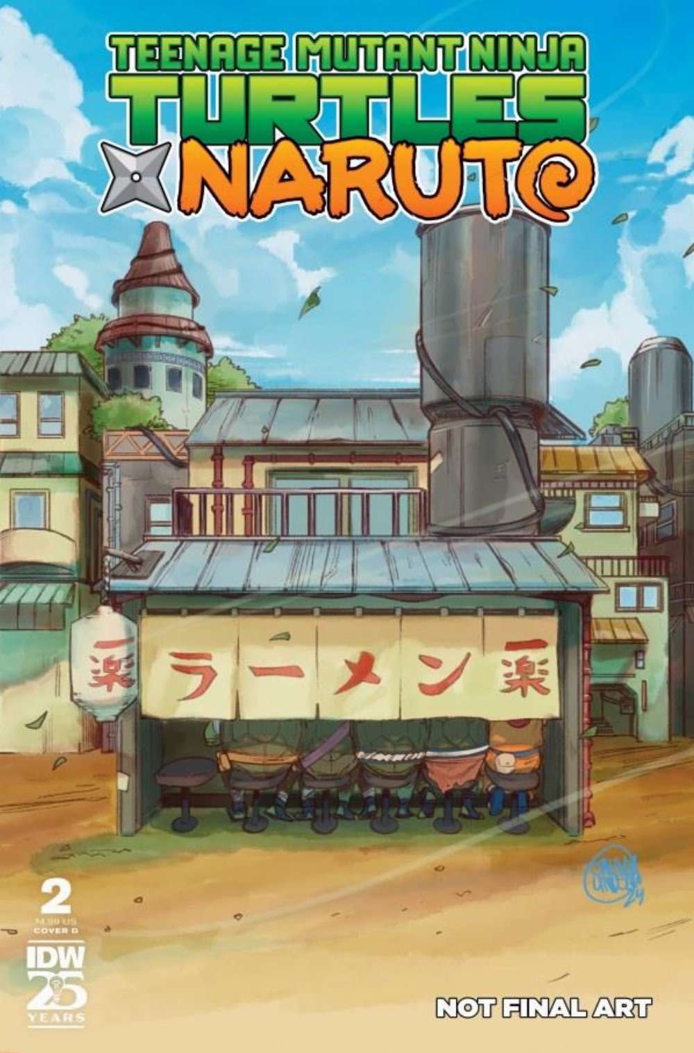 Τεύχος Κόμικ Teenage Mutant Ninja Turtles X Naruto #2 Cover D