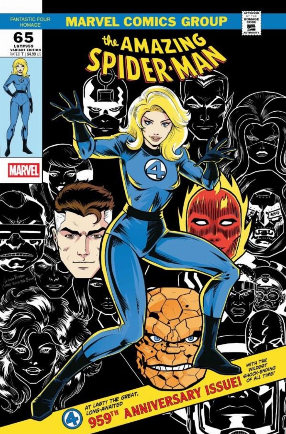 Τεύχος Κόμικ The Amazing Spider-Man #65 Fantastic Four Homage Variant Cover