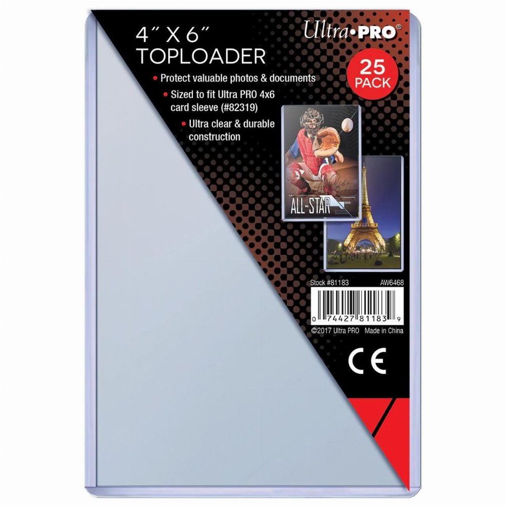 Ultra Pro – Toploaders 4″ x 6″ (25 ct.)