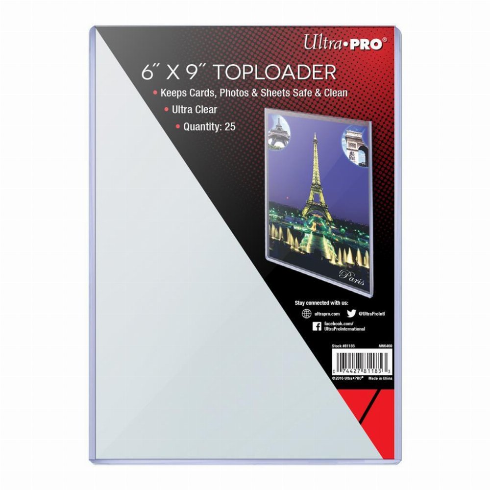 Ultra Pro – Toploaders 6″ x 9″ (25 ct.)