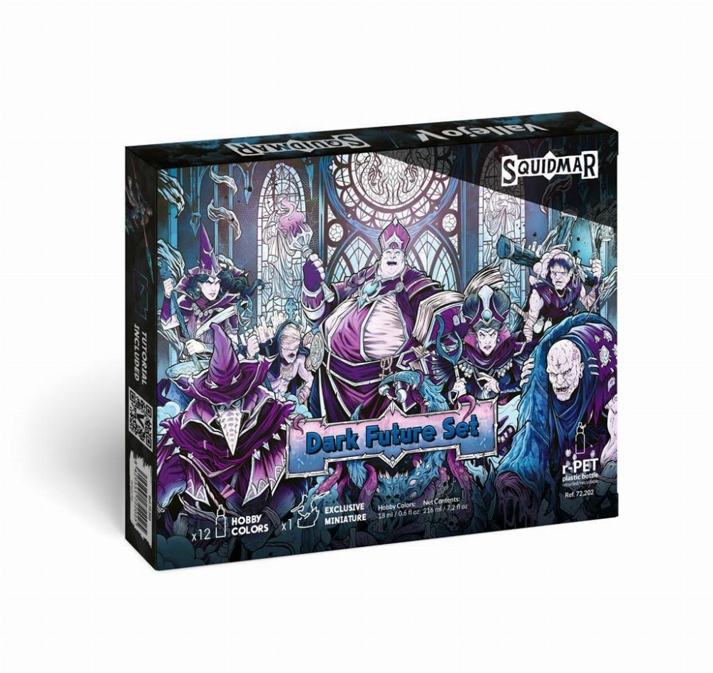 Vallejo Color – Squidmar: Dark Future Paint Set (Μινιατούρα + 12 Χρώματα)