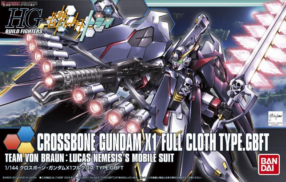 Mobile Suit Gundam – High Grade Gunpla: Crossbone Gundam X1 Full Cloth Type.GBFT 1/144 Σετ Μοντελισμού
