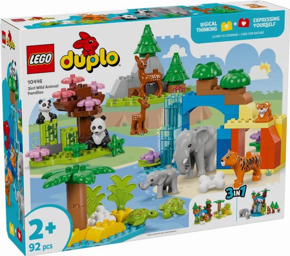 LEGO Duplo – 3 in 1 Wild Animal Families (10446)