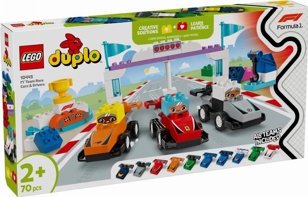 LEGO Duplo – F1 Team Race Cars & Drivers (10445)