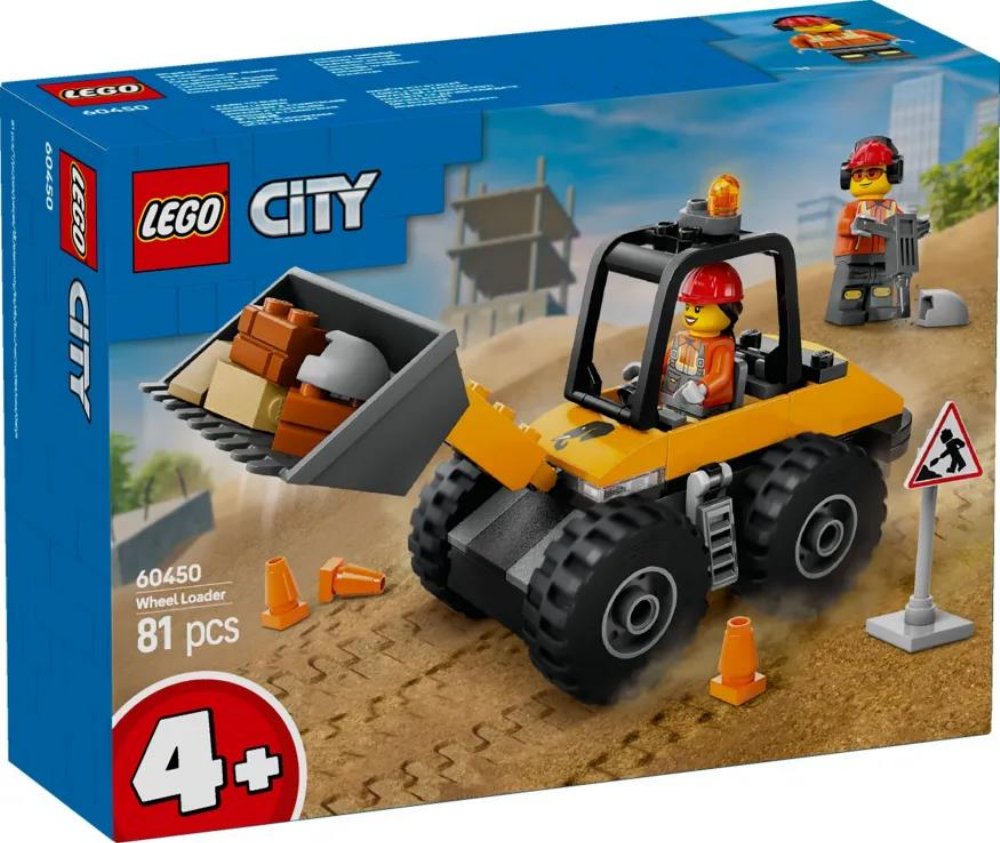 LEGO City – Yellow Construction Wheel Loader (60450)