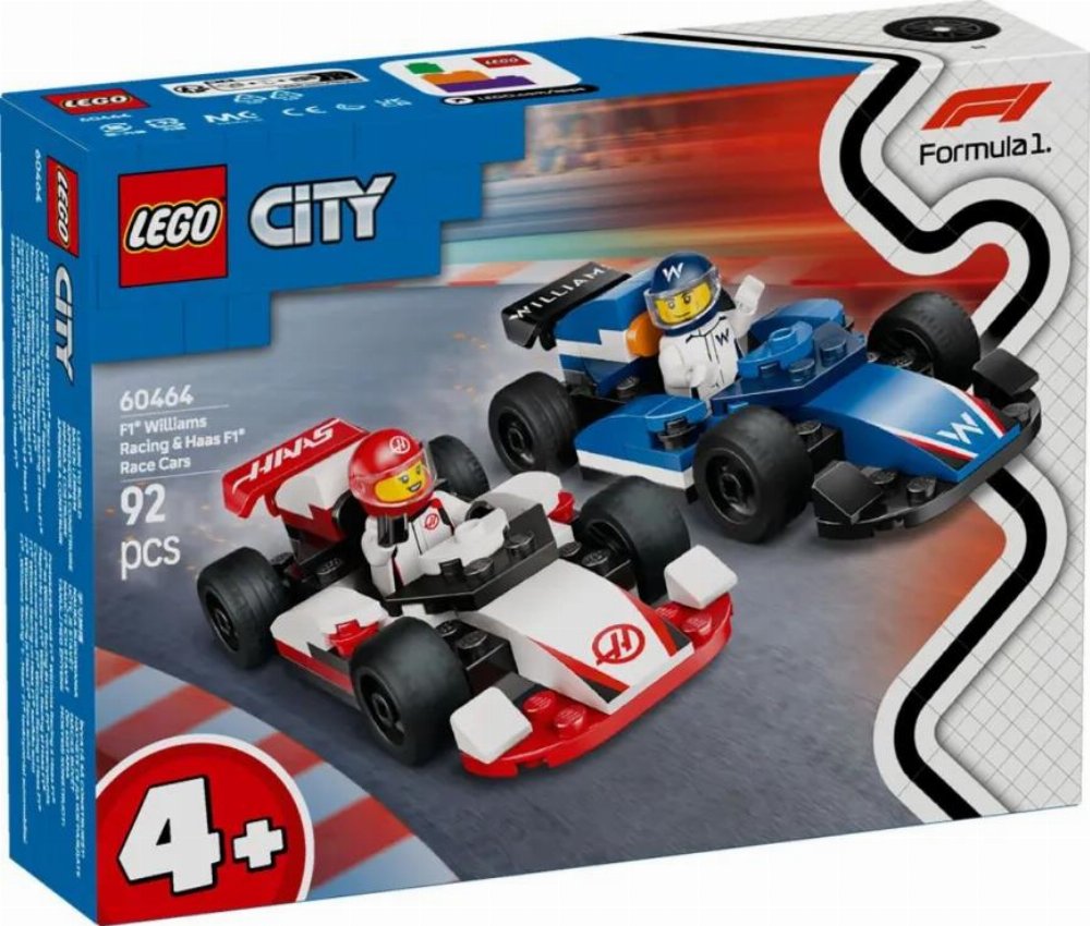 LEGO City – F1 Williams Racing & Haas F1 Race Cars (60464)