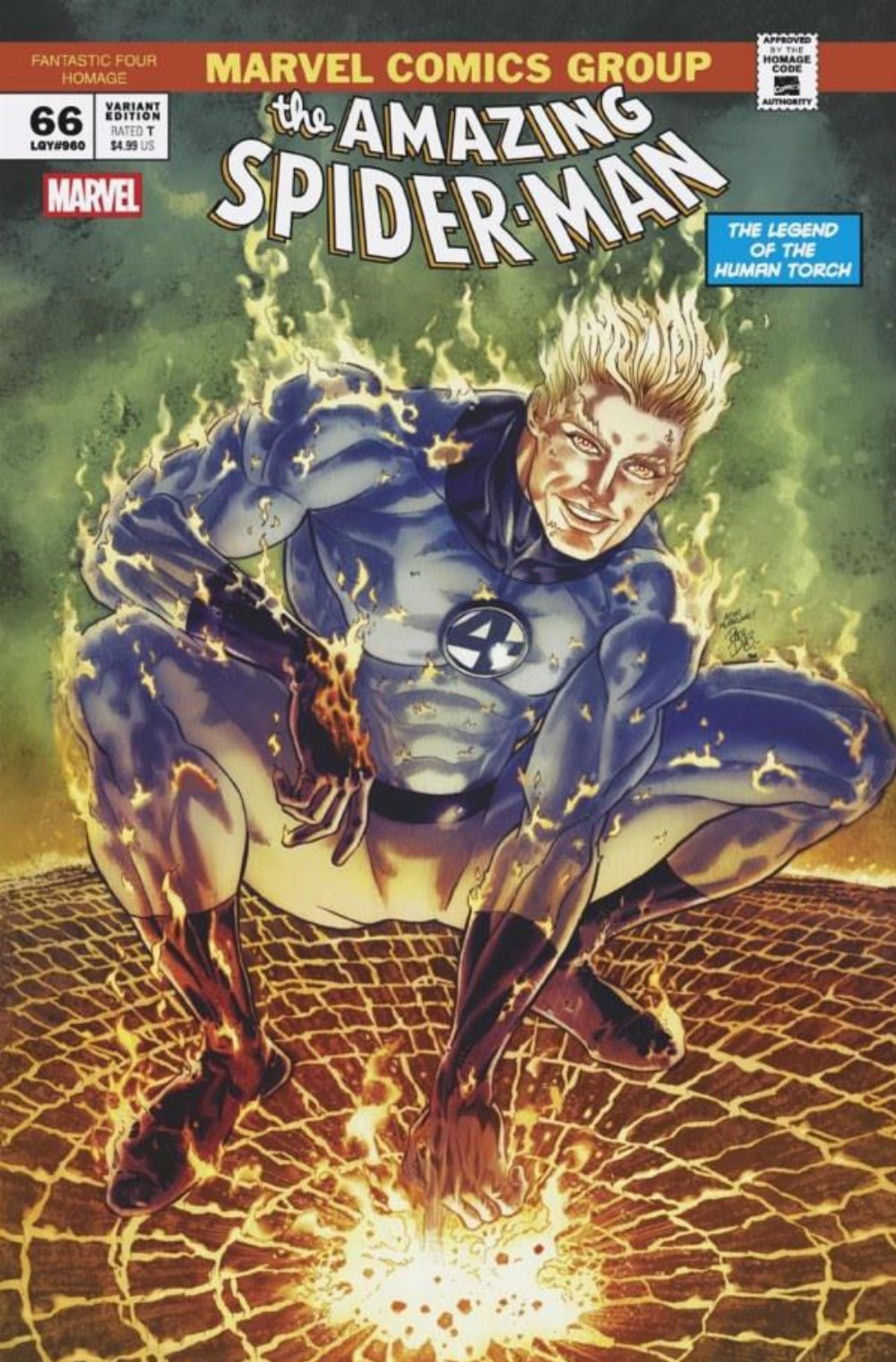 Τεύχος Κόμικ The Amazing Spider-Man #66 Fantastic Four Homage Variant Cover