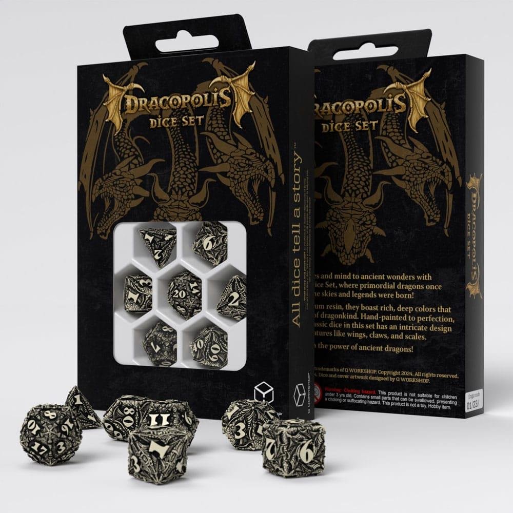 Σετ Ζάρια – Dracopolis Dice Set – Scandinavian Blackfang