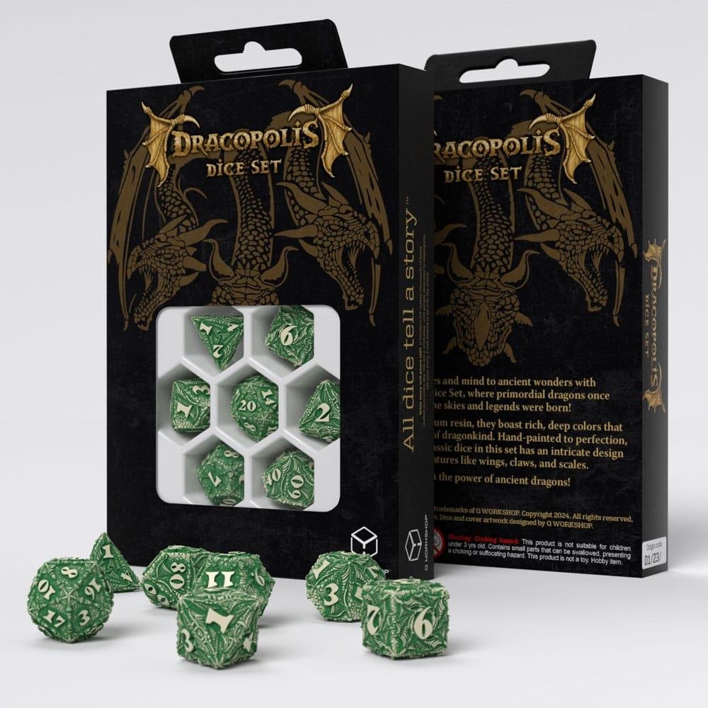 Σετ Ζάρια – Dracopolis Dice Set – The Andean Longneck