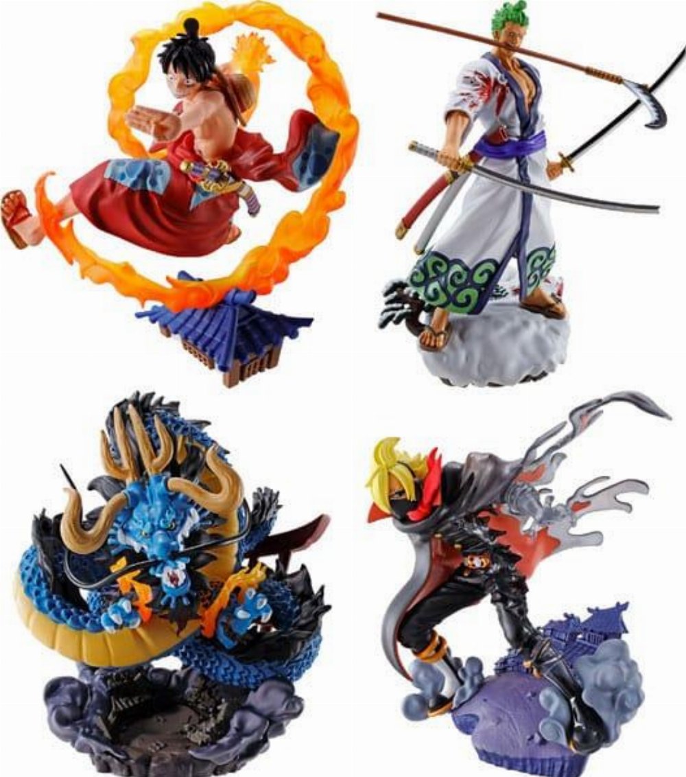 One Piece: Petitrama – Logbox Re Birth: Wano Kuni Vol. 1 4-Pack Φιγούρες (9cm)