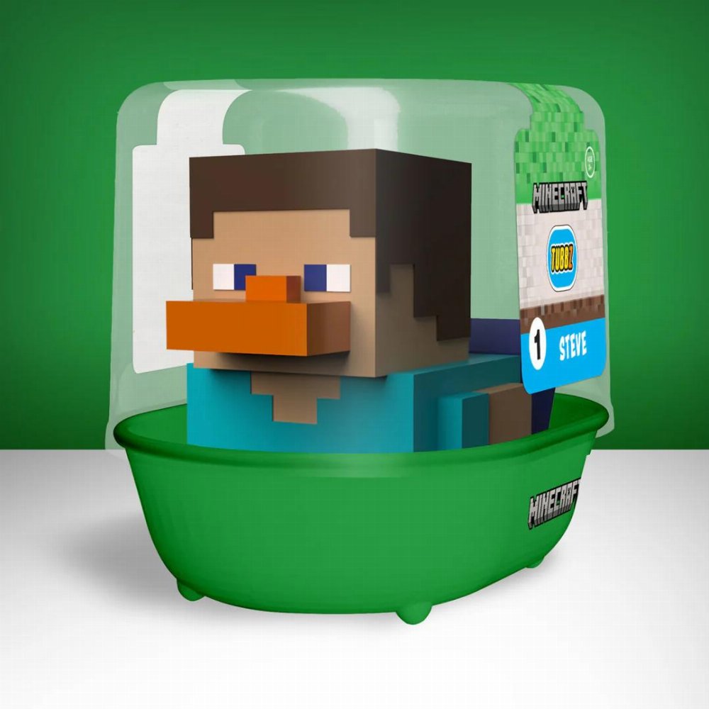 Minecraft First Edition Tubbz – Steve #1 Φιγούρα Παπάκι Μπάνιου (10cm)