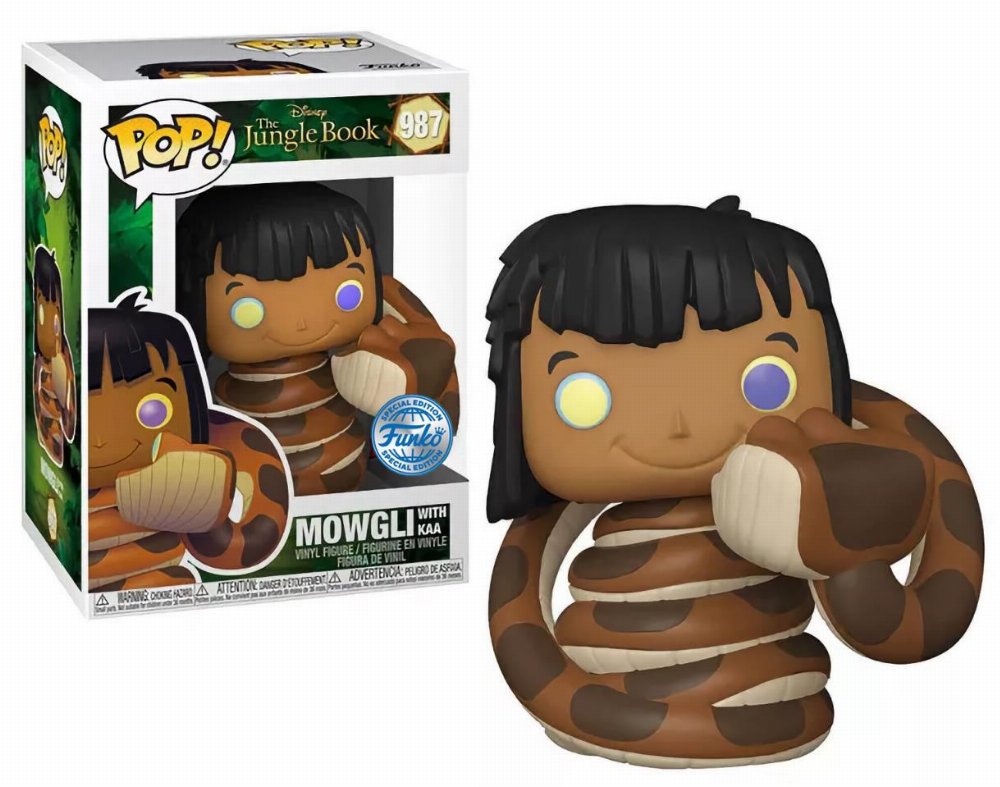 Φιγούρα Funko POP! Disney: The Jungle Book – Mowgli with Kaa #987 (Exclusive)