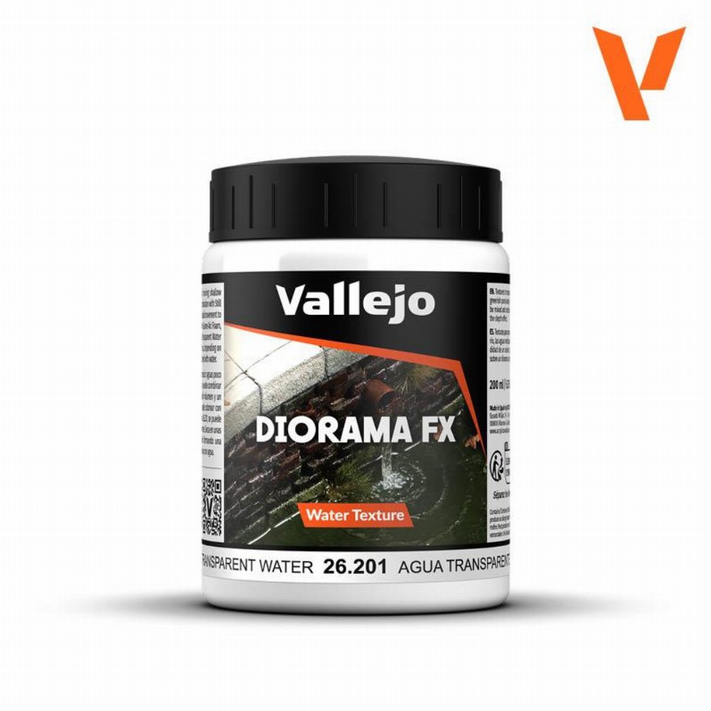 Vallejo Diorama FX – Water Texture: Transparent Water (200ml)