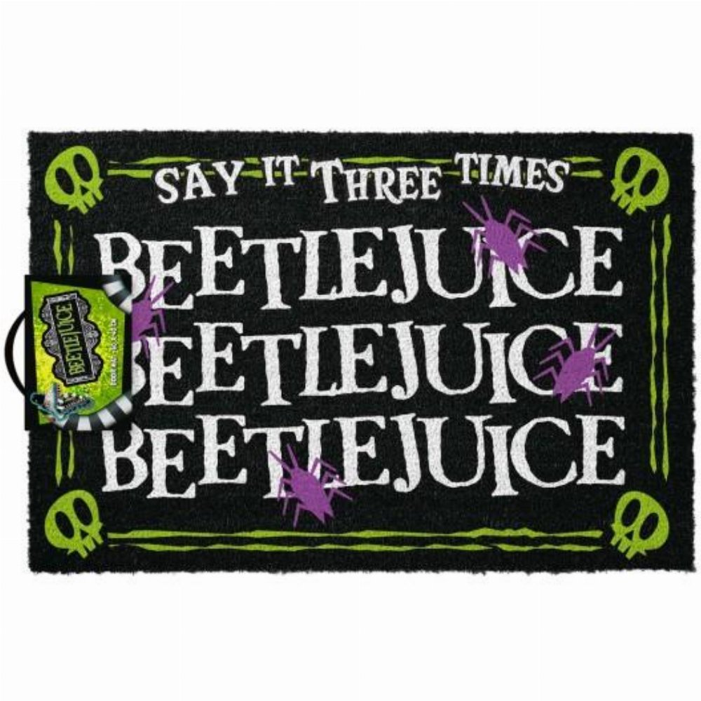 Beetlejuice – Say it three times Πατάκι Εισόδου (40 x 60cm)