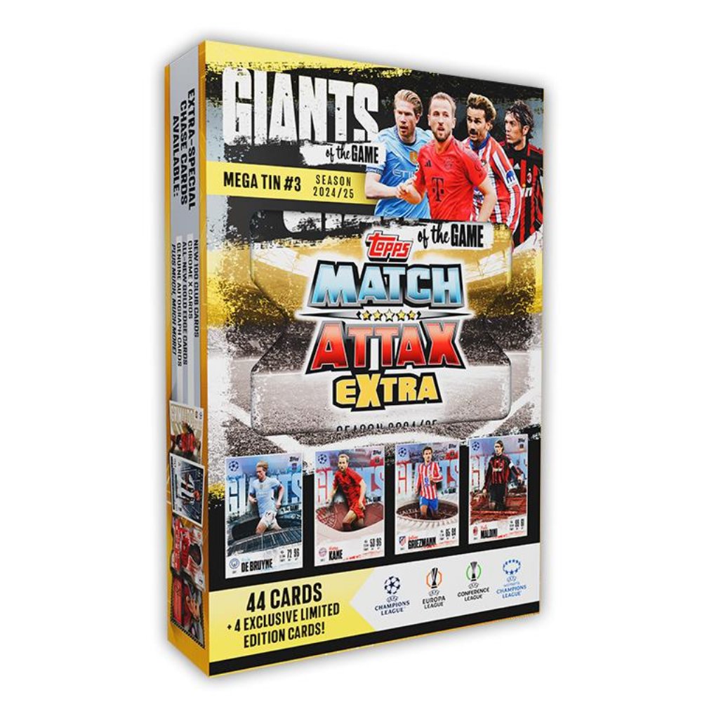 Topps – Match Attax Extra UCC 2024-25 Mega Tin #3 (48 Κάρτες)