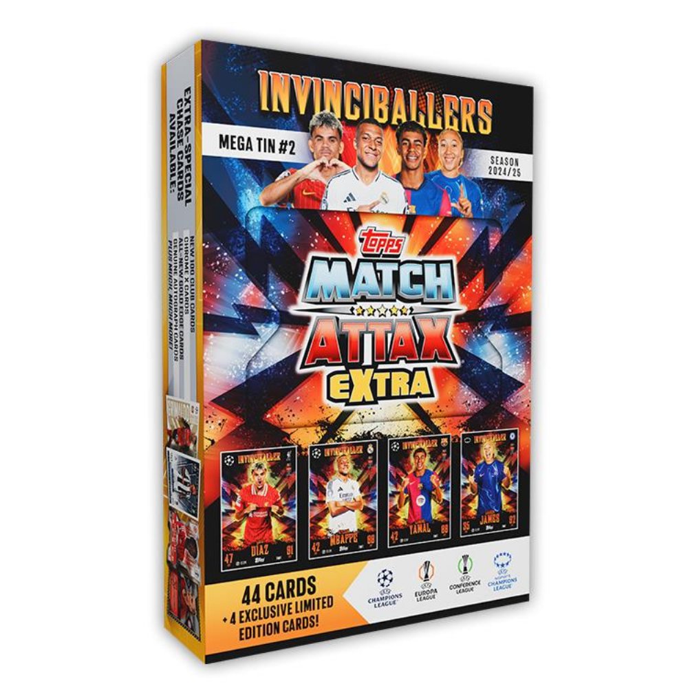 Topps – Match Attax Extra UCC 2024-25 Mega Tin #2 (48 Κάρτες)