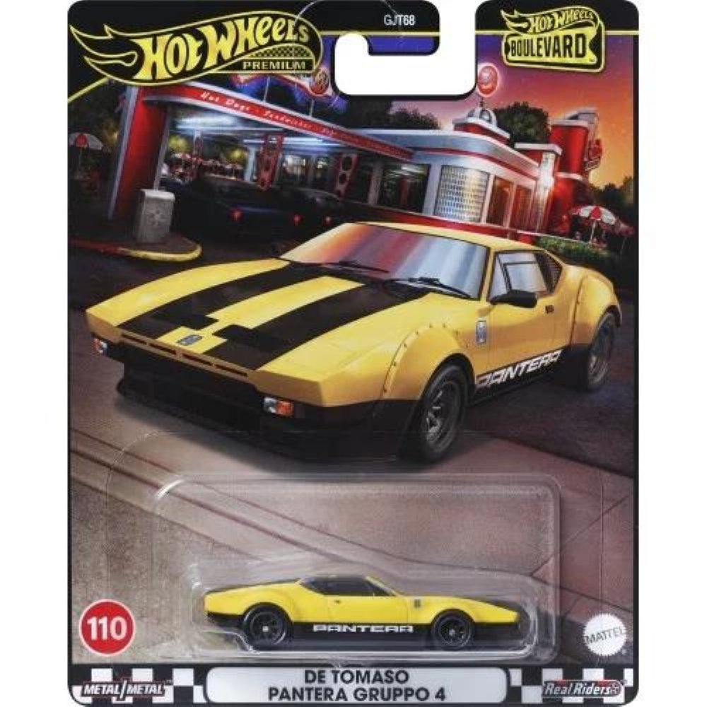 Hot Wheels Premium: Boulevard – De Tomaso Pantera Gruppo 4 Vehicle (HRT75)