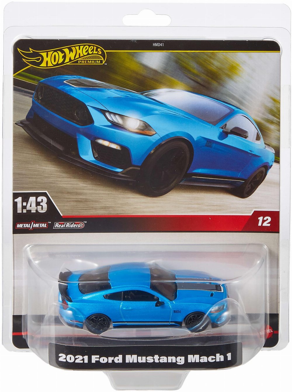 Hot Wheels: Premium Real Readers – 2021 Ford Mustang Mach 1 1:43 Vehicle (HWT09)