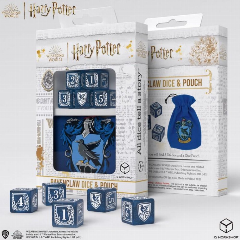 Harry Potter – Σετ Ζάρια & Πουγκί Ζαριών Ravenclaw