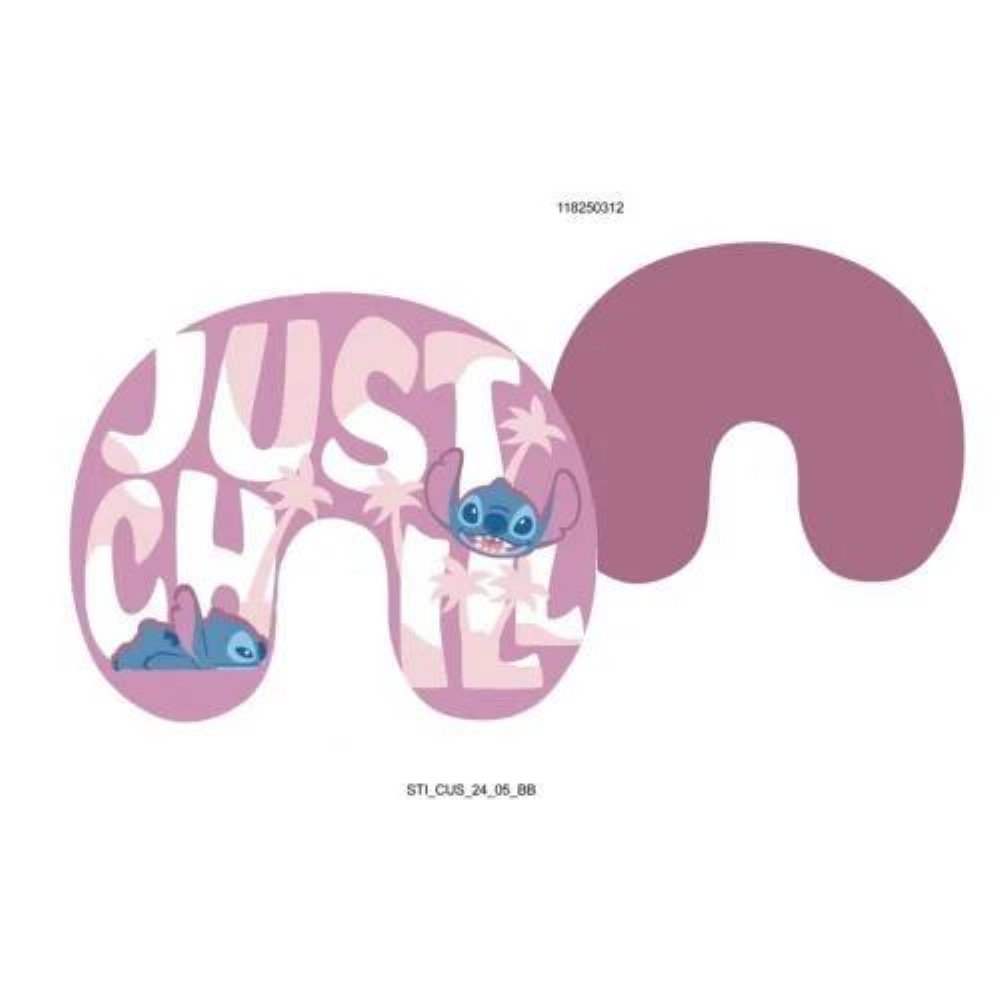 Disney: Lilo & Stitch – Stitch “Just Chill” Μαξιλάρι Ταξιδιού (30x30cm)