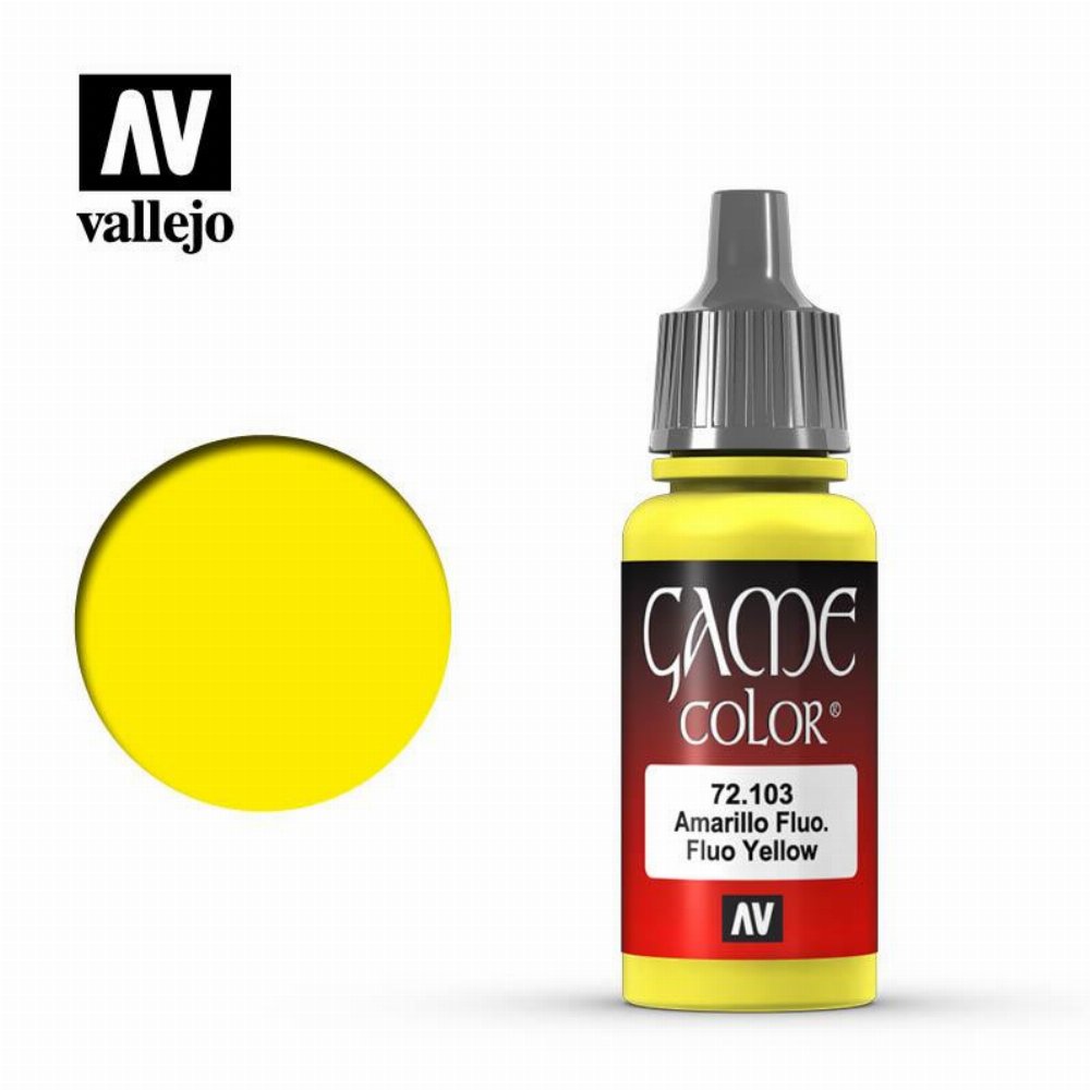 Vallejo Color – Fluorescent Yellow Χρώμα Μοντελισμού (18ml)