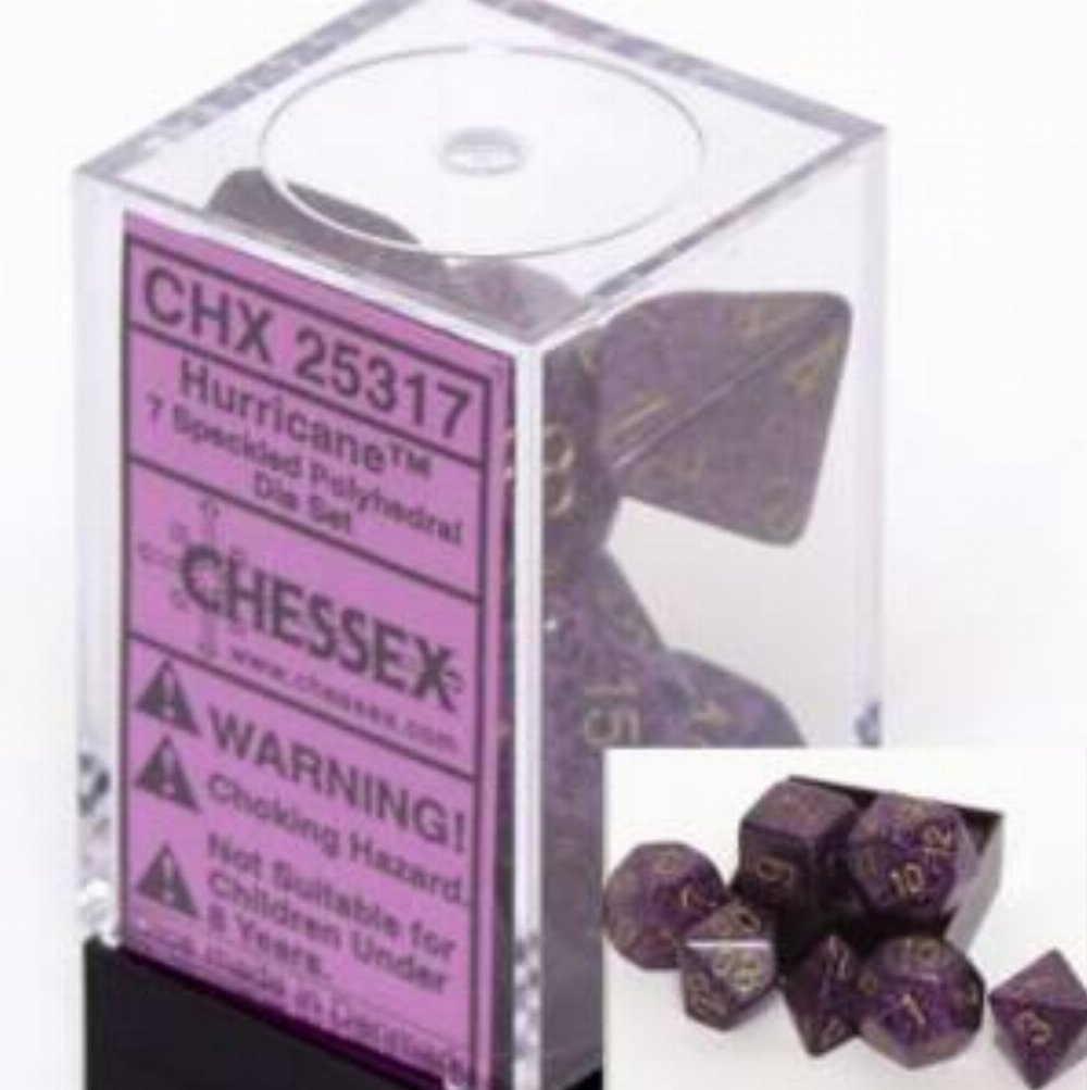 Σετ Ζάρια – 7 Dice Set Speckled Polyhedral Hurricane