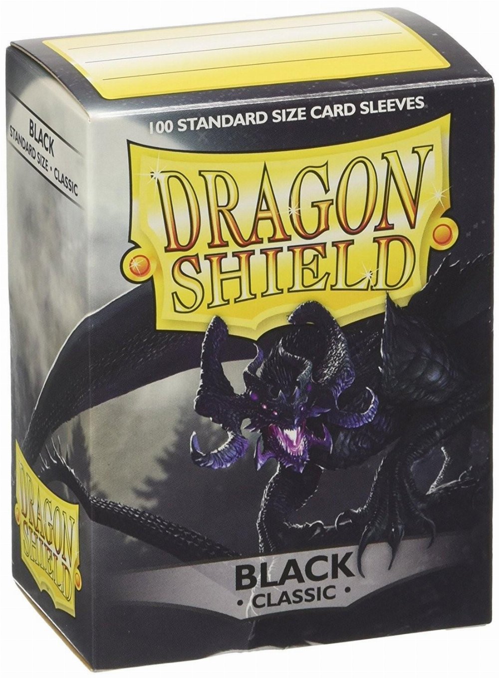 Dragon Shield Sleeves Standard Size – Black (100 Sleeves)