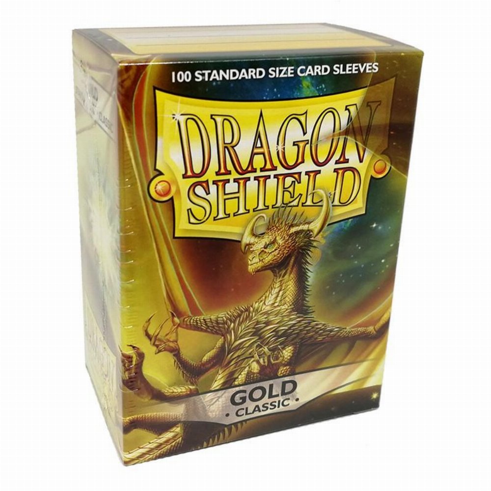 Dragon Shield Sleeves Standard Size – Gold (100 Sleeves)