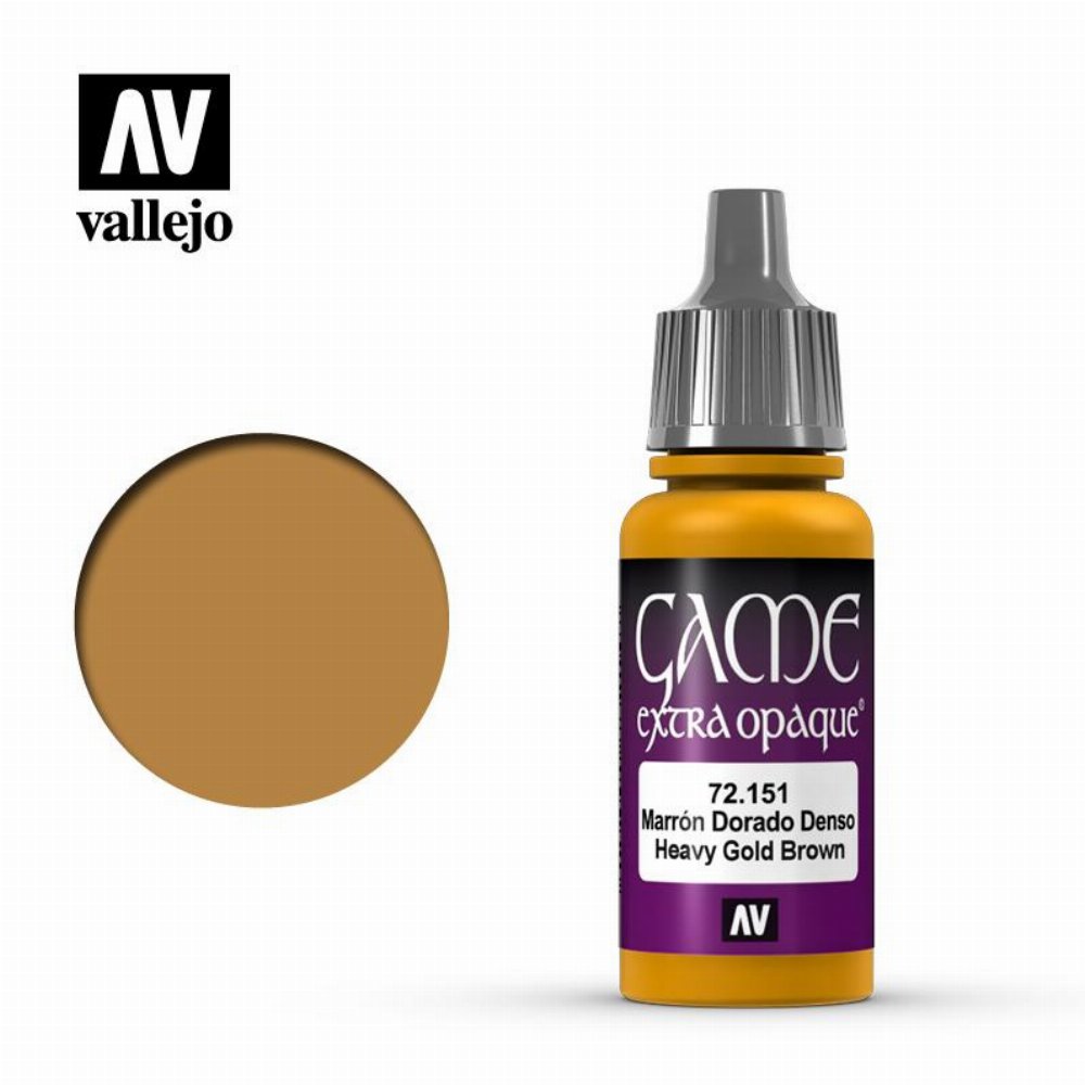 Vallejo Extra Opaque – Heavy Gold Brown Χρώμα Μοντελισμού (18ml)