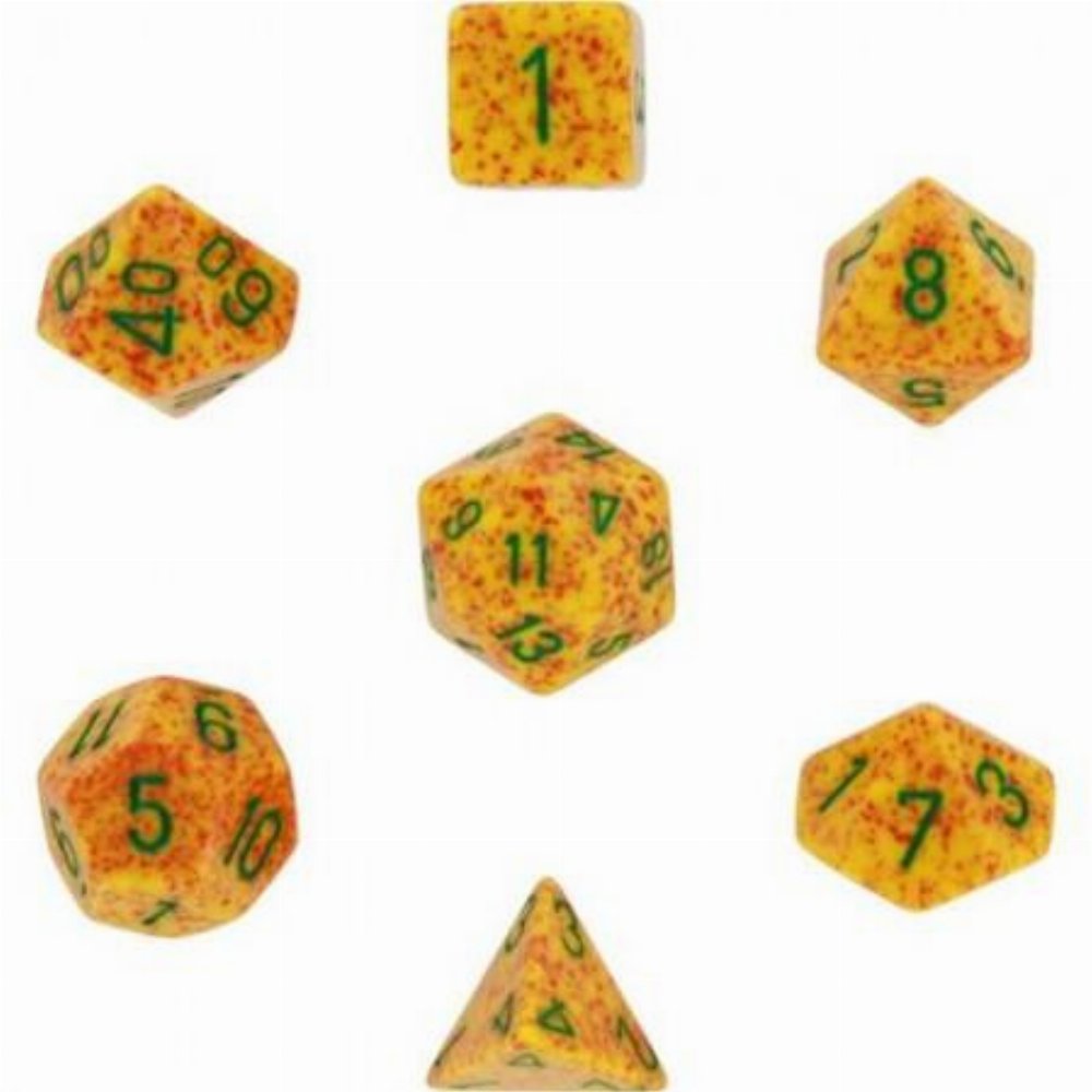 Σετ Ζάρια – 7 Dice Set Speckled Polyhedral Lotus