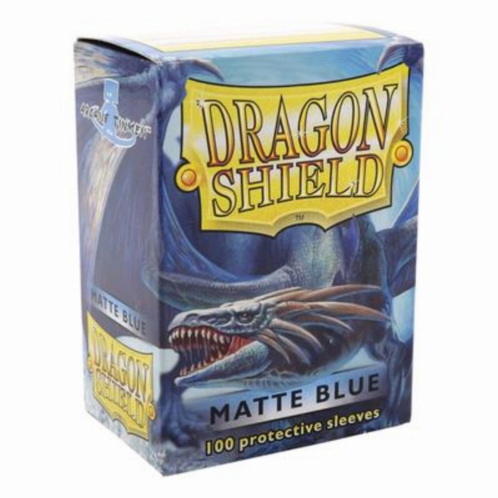 Dragon Shield Sleeves Standard Size – Matte Blue (100 Sleeves)
