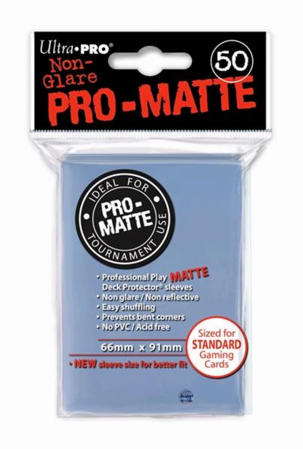 Ultra Pro Card Sleeves Standard Size 50ct – Pro-Matte Clear