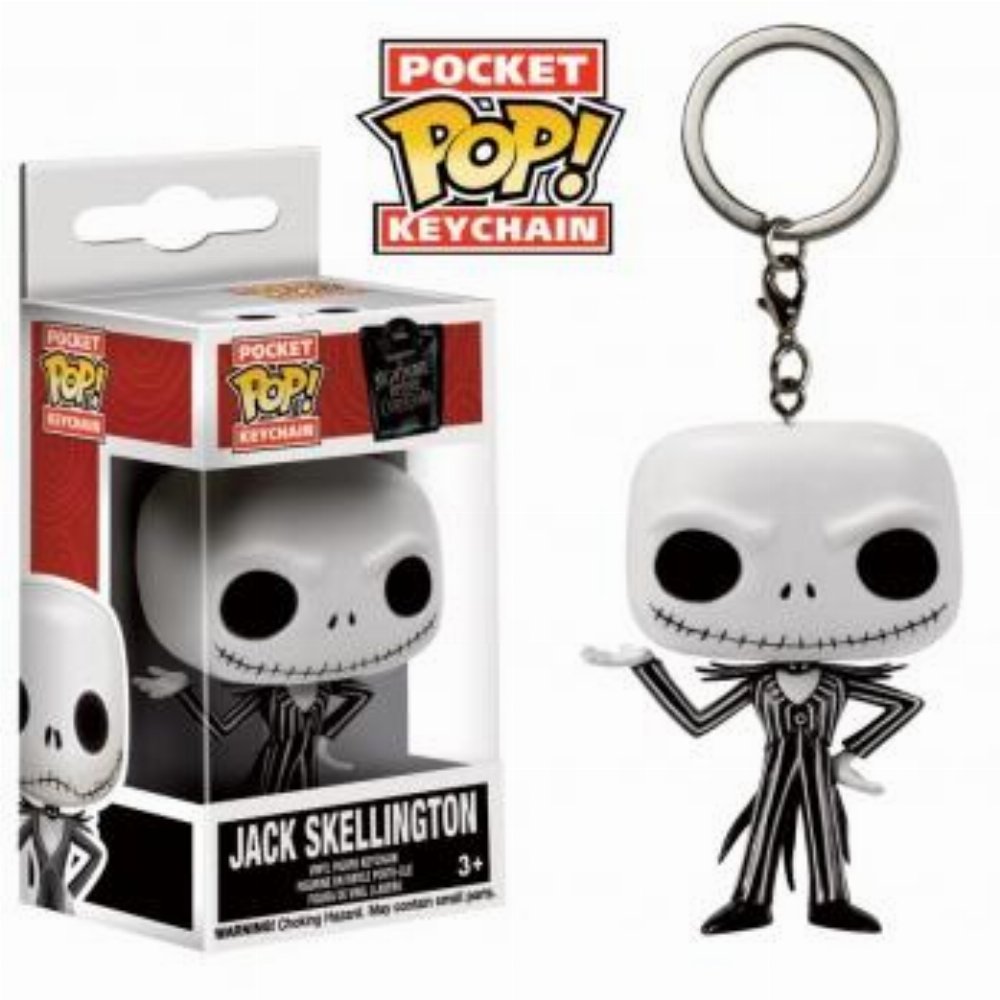 Funko Pocket POP! Μπρελόκ Nightmare Βefore Christmas- Jack Skellington Φιγούρα