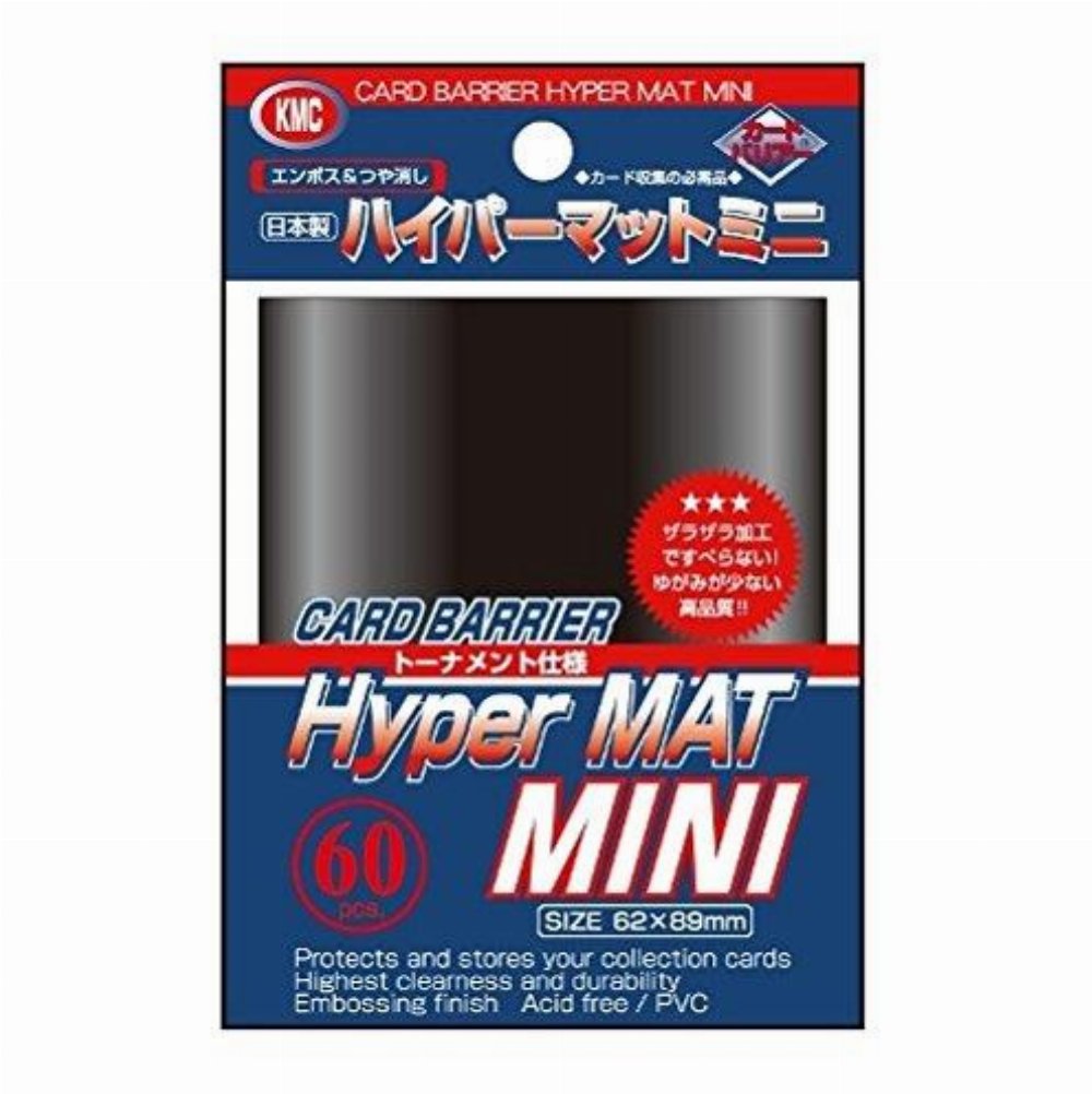 KMC Japanese Small Sleeves 60ct – Hyper Mat Black