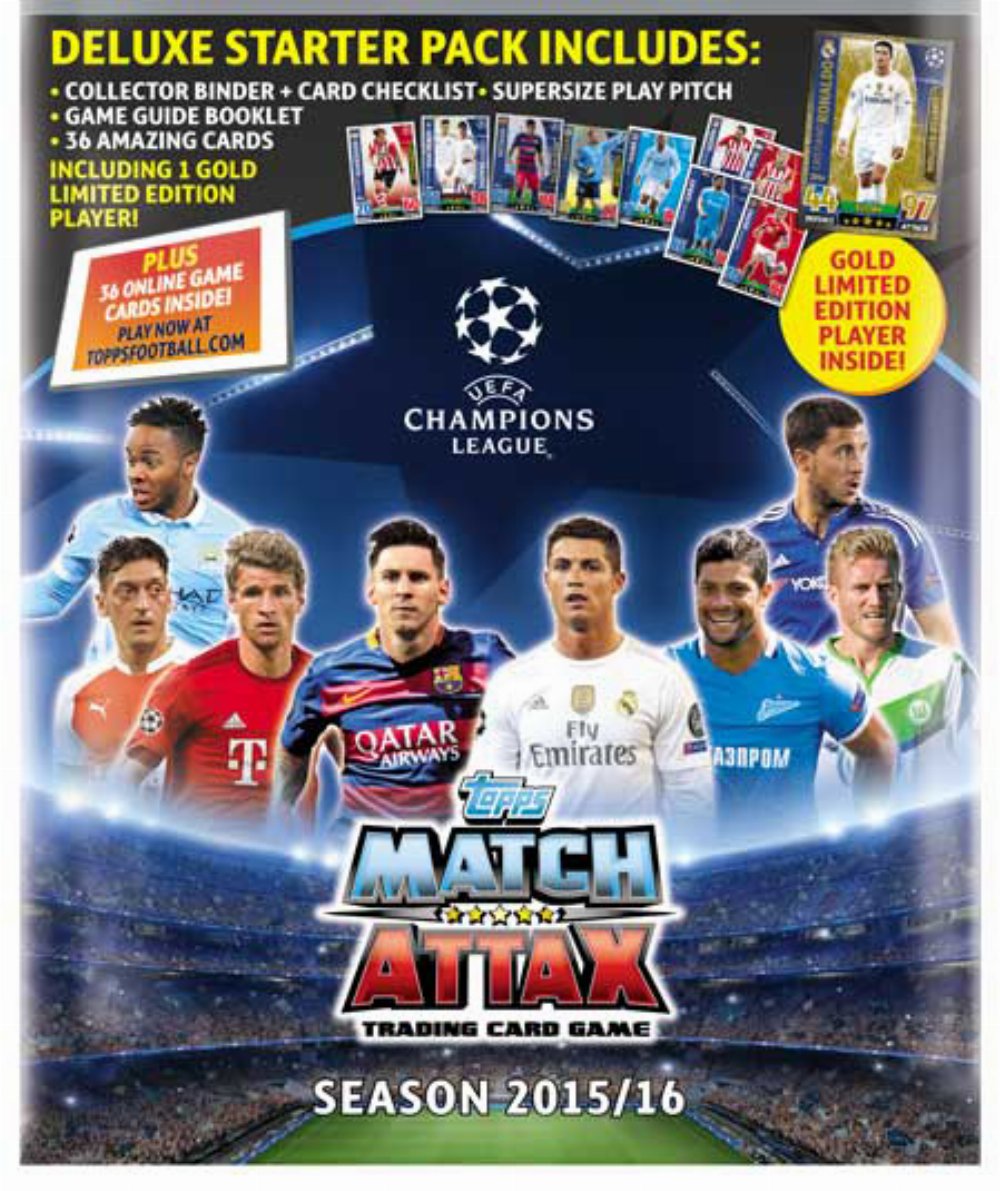 Match Attax TCG – UEFA Champions League Season 2015-2016 Deluxe Starter Pack