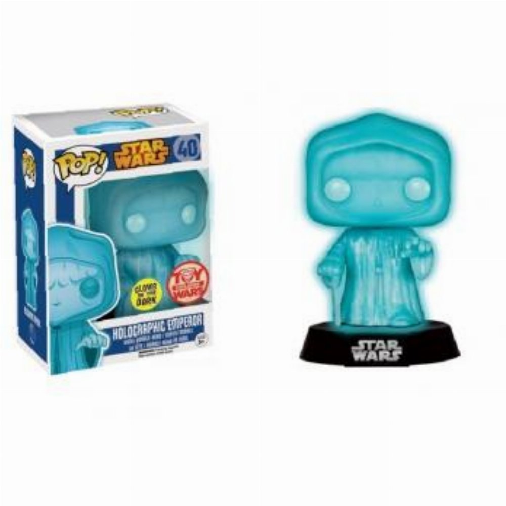 Φιγούρα Funko POP! Star Wars – Holographic Emperor Palpatine (GITD) #40 (Exclusive)