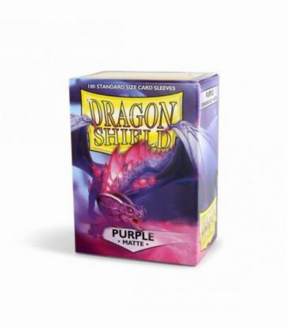 Dragon Shield Sleeves Standard Size – Matte Purple (100 Sleeves)