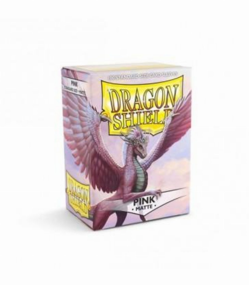 Dragon Shield Sleeves Standard Size – Matte Pink (100 Sleeves)