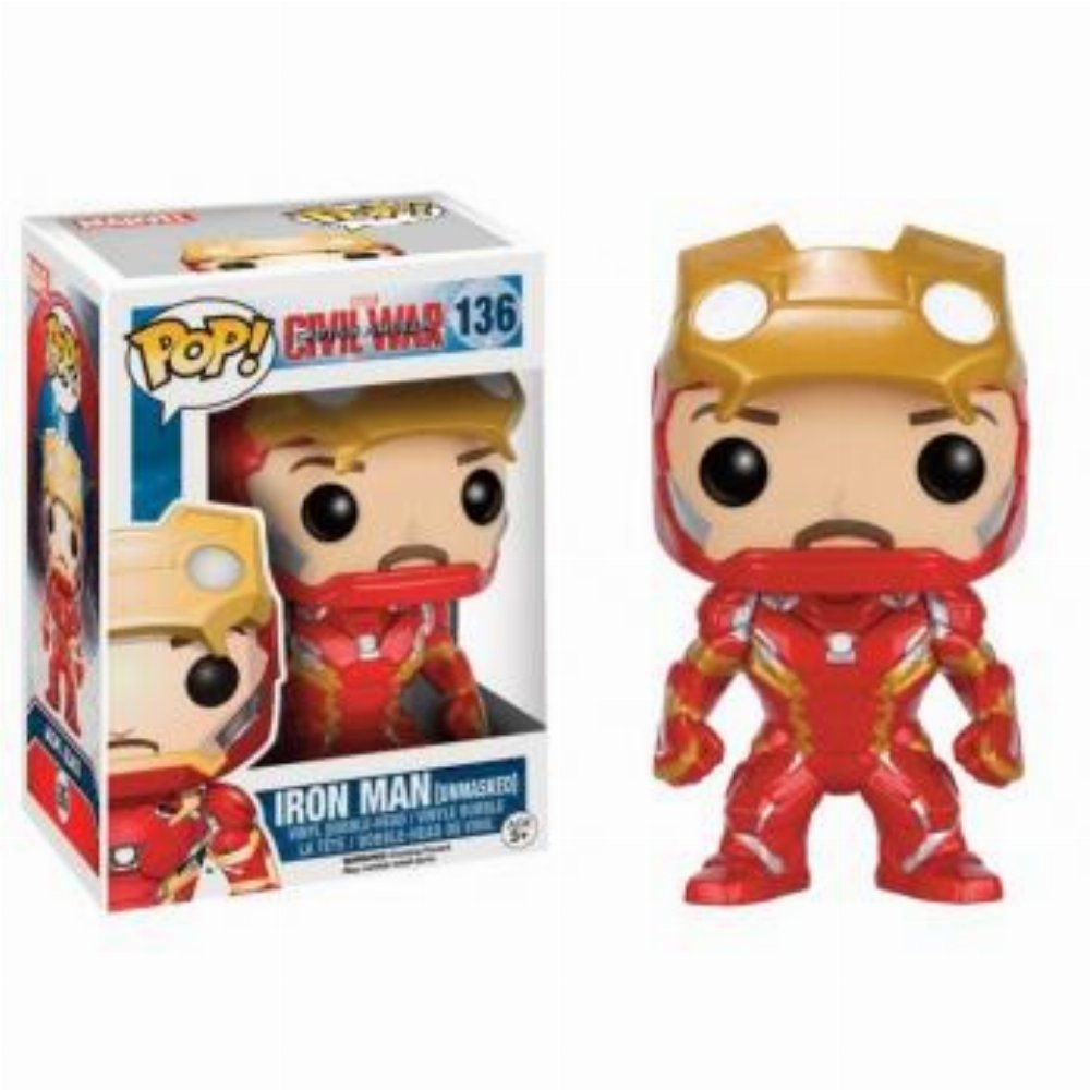 Φιγούρα Funko POP! Captain America 3: Civil War – Iron Man Unmasked #136 (Exclusive)