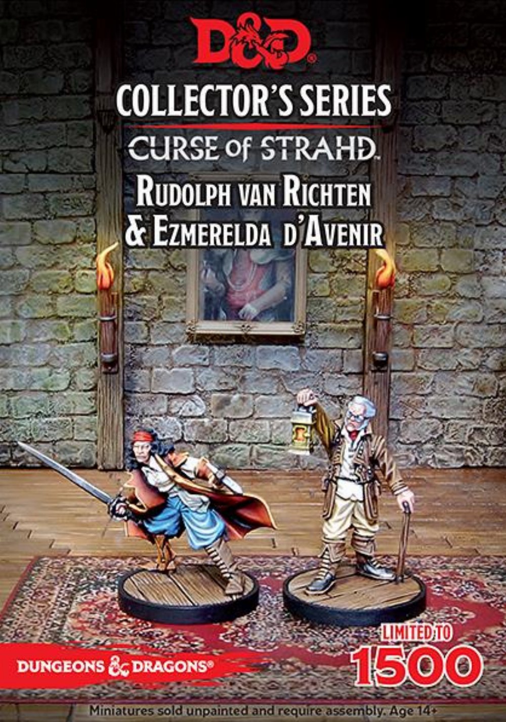 D&D Icons of the Realms: Curse of Strahd – Rudolph Van Richten & Ezmerelda D’Avenir 2-Pack Miniatures