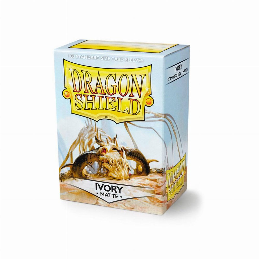 Dragon Shield Sleeves Standard Size – Matte Ivory (100 Sleeves)