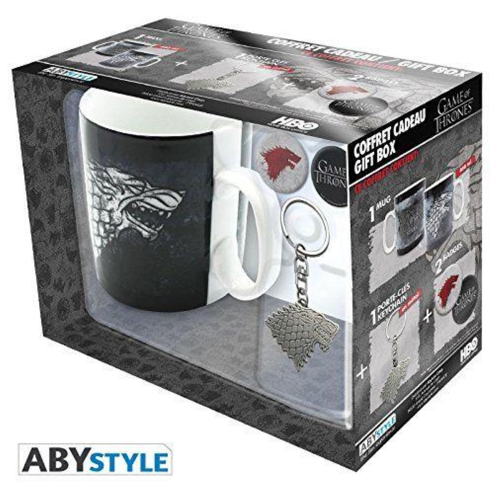 Σετ Δώρου Game Of Thrones – Stark Gift Set (Mug, Keychain, Badges)